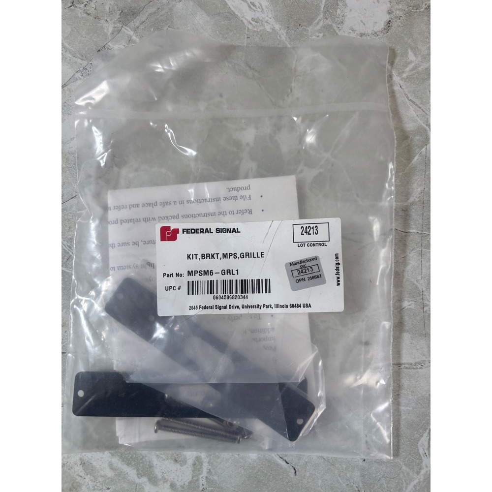Federal‎ Signal MPSM6-GRL1 MicroPulse Ultra Grille Bracket Kit New